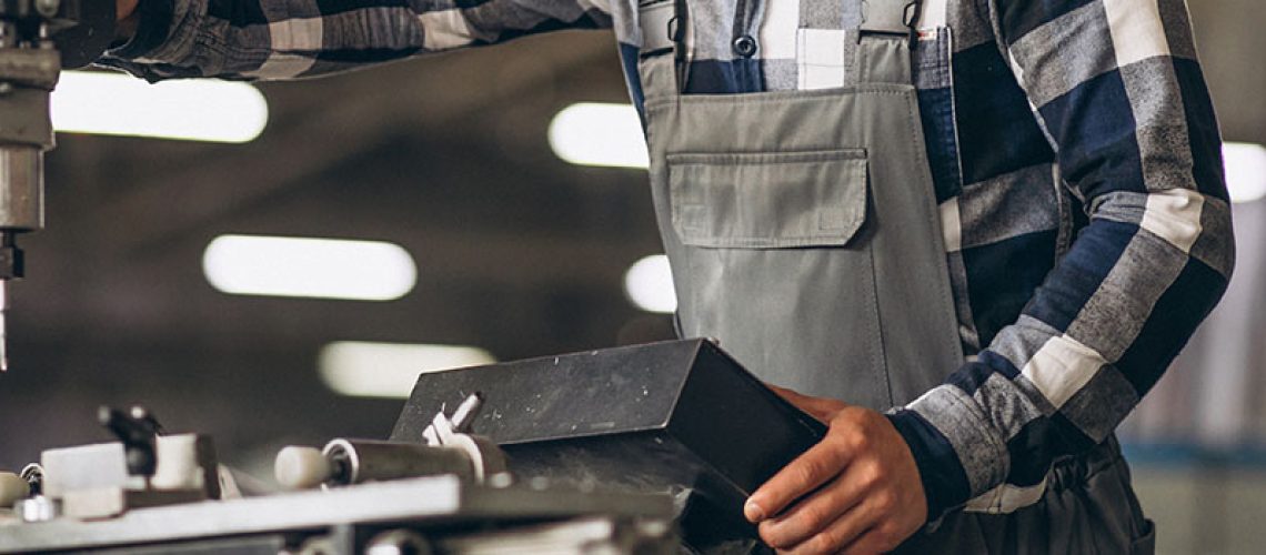 Male worker at a factory